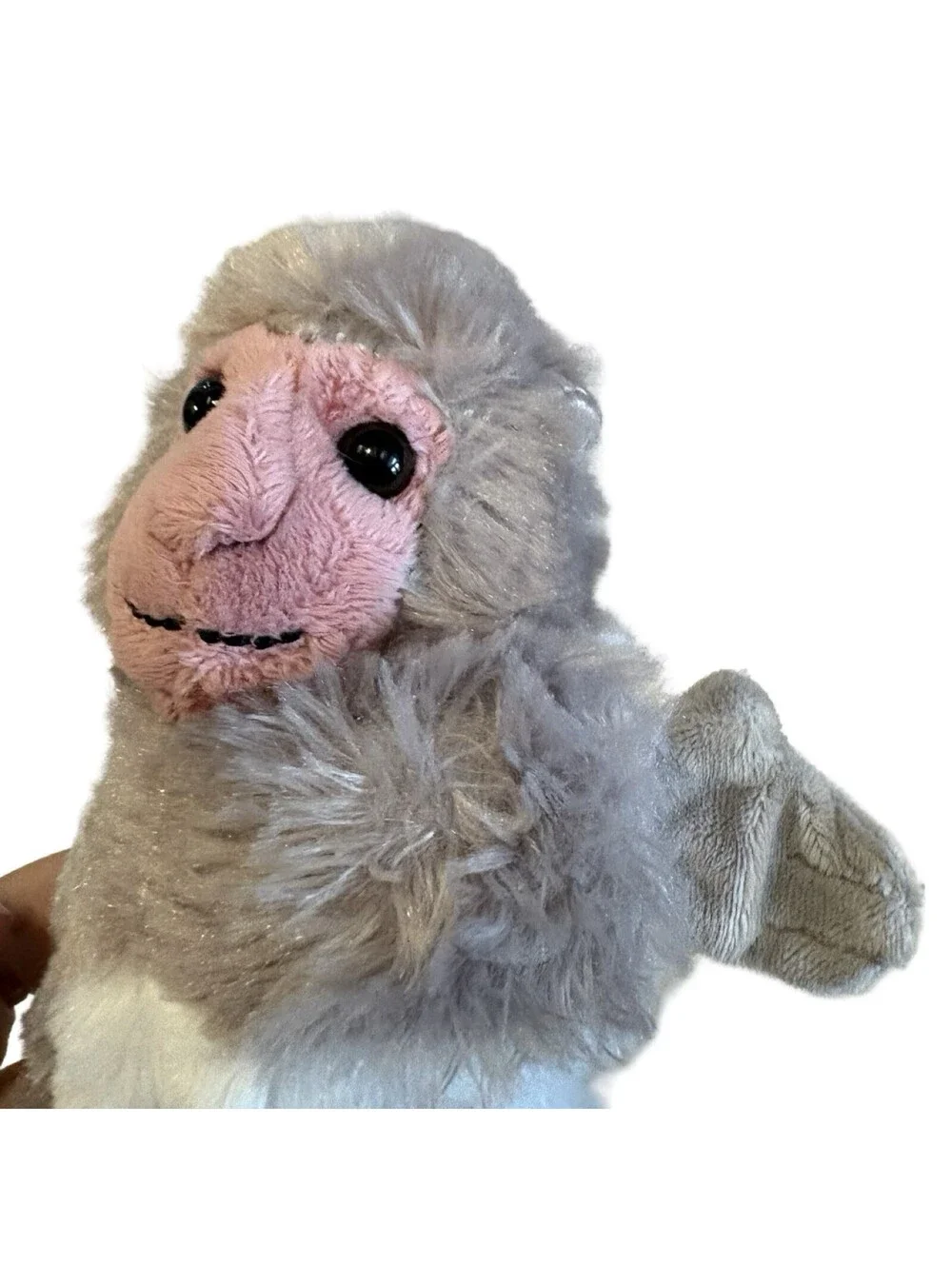 Wild Republic Monkey Plush Slap Bracelet Gray 7